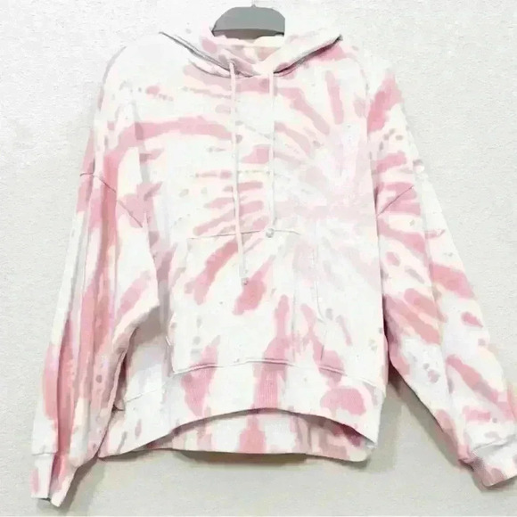 American eagle 1566 Ki Classic Hi Low Hoodie Multicolor Pink Size XS oversized - Picture 5 of 11
